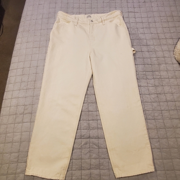 J. Crew 90's Classic Straight High-Rise Cropped Painter Pants In Natural - Picture 5 of 7
